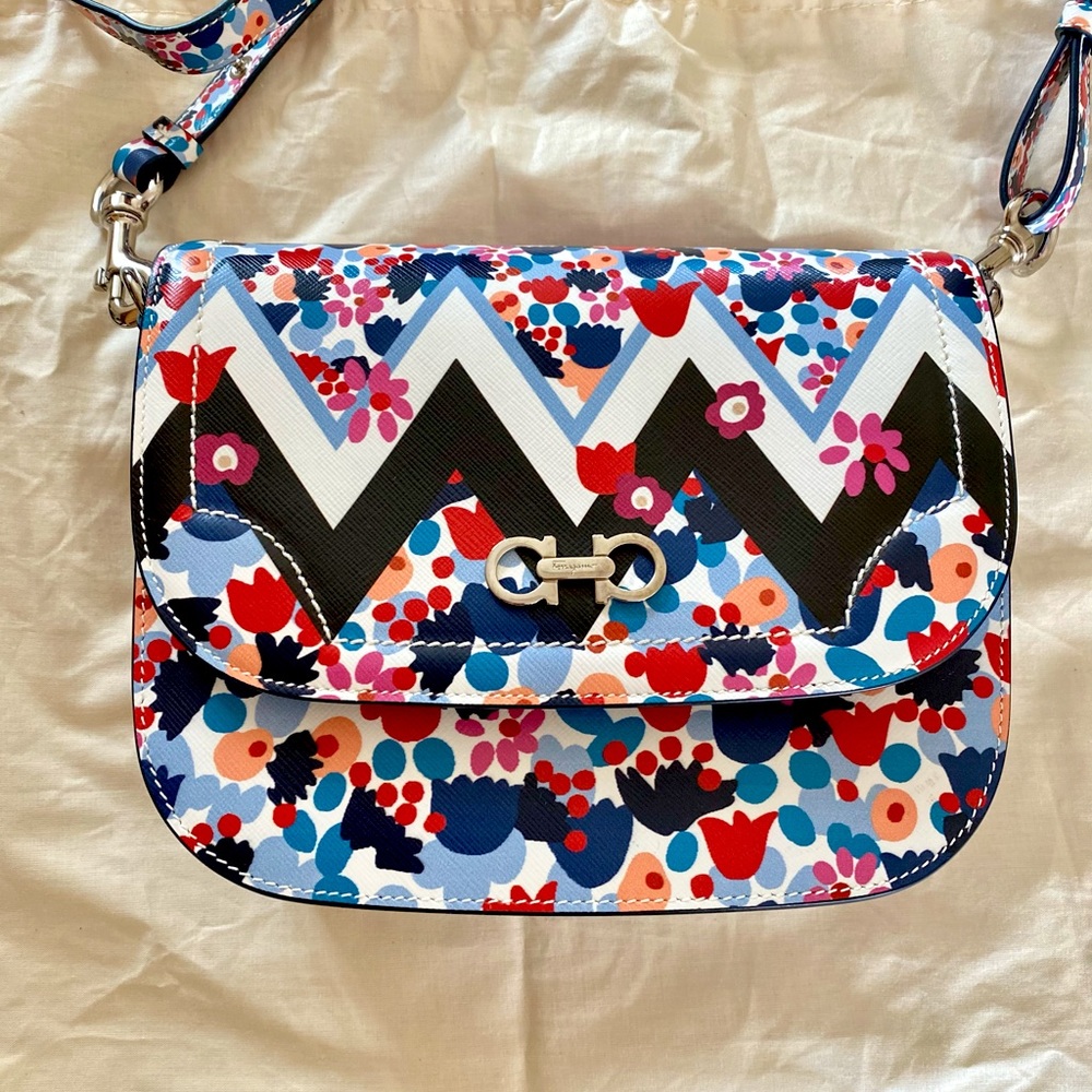 BRAND NEW without tags! Salvatore Ferragamo cross body/ clutch.